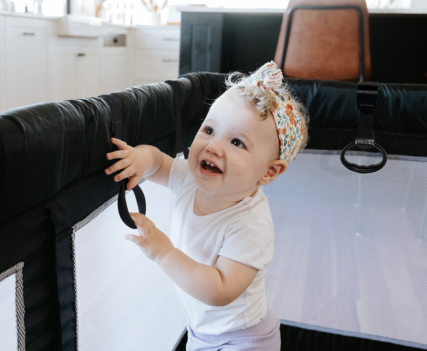 Black Baby Playpen 1.8m x 1.5m With Mat